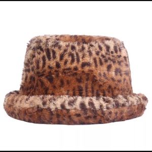 Fuzzy cheetah hat